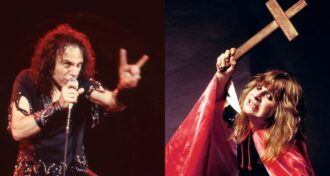 Black Sabbath Não acho que você pode colocar um contra o outro, e eu acho que tanto Ozzy quanto Ronnie são, no final das contas, tão bons um quanto o outro, diz Wendy Dio