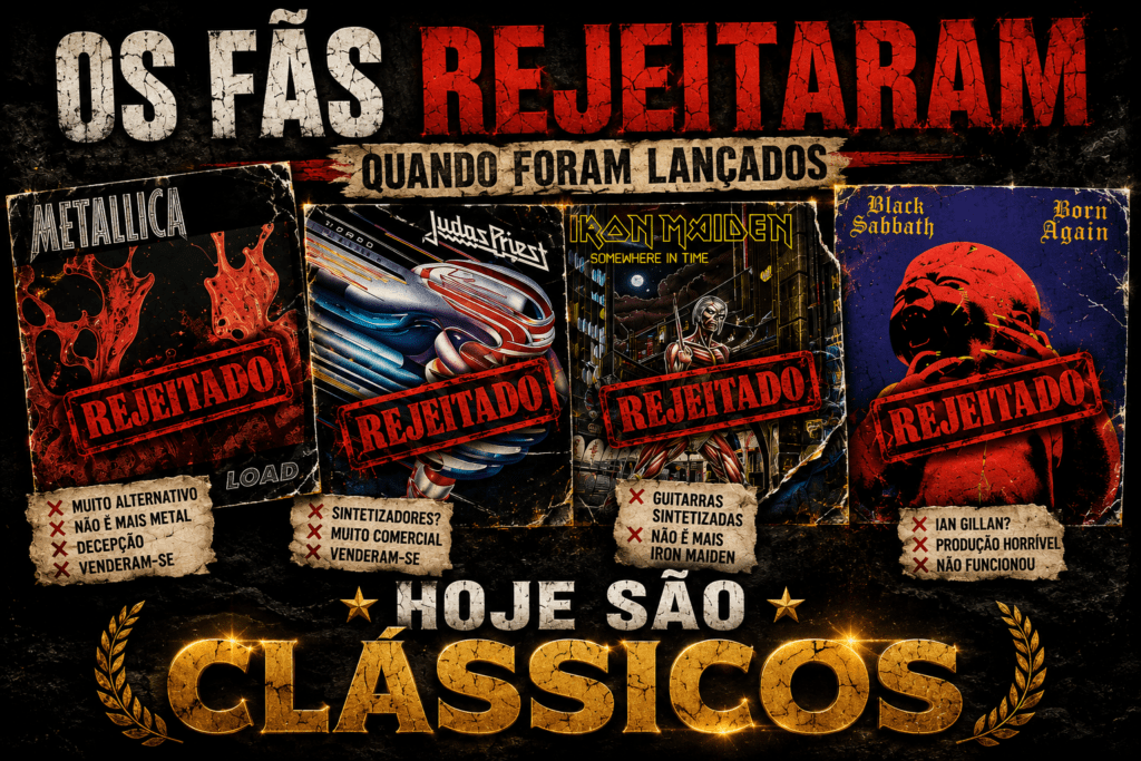 10 álbuns de Rock e Metal que foram rejeitados quando lançados e hoje são considerados clássicos