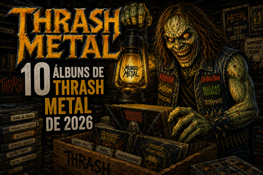 10 excelentes álbuns de Thrash Metal que você não ouviu, mas foram lançados em 2026