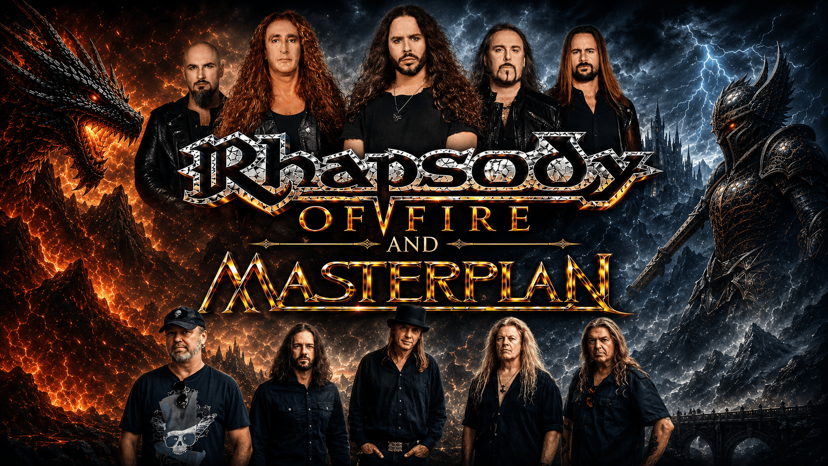 Rhapsody Of Fire e Masterplan anunciam dois shows no Brasil em 2027